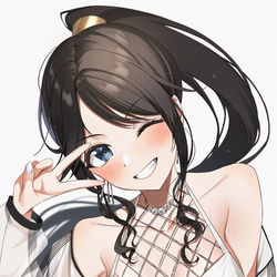 This is a pixiv picture whose title is 三峰結華.