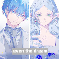This is a pixiv picture whose title is even the dream.