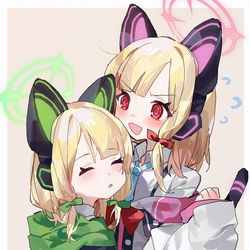 This is a pixiv picture whose title is 才羽姉妹.