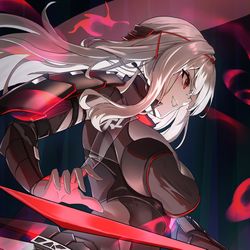 This is a pixiv picture whose title is 紅蓮.