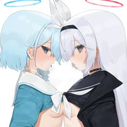 This is a pixiv picture whose title is アロナとプラナが温めあってるだけ.