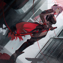 This is a pixiv picture whose title is 紅蓮.