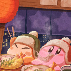This is a pixiv picture whose title is 年越しそば.