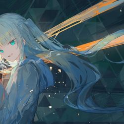 This is a pixiv picture whose title is METEOR.