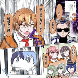 This is a pixiv picture whose title is 絶対に笑ってはいけない地球防衛ミクデミー24時.
