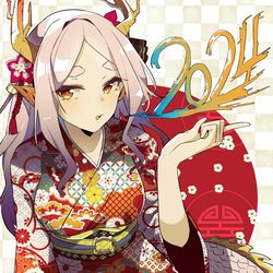 This is a pixiv picture whose title is 2024辰.