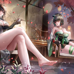 This is a pixiv picture whose title is 共饮一杯.