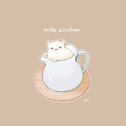 This is a pixiv picture whose title is ミルクピッチャー.