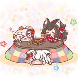 This is a pixiv picture whose title is まったり和やかなお正月🎍.