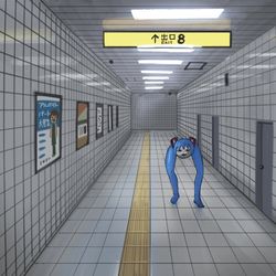 This is a pixiv picture whose title is 84番出口.