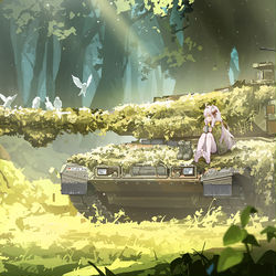 This is a pixiv picture whose title is 林中豹豹.