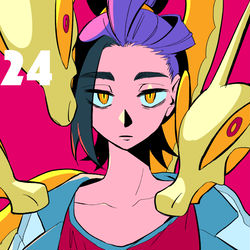 This is a pixiv picture whose title is 2024.