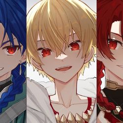 This is a pixiv picture whose title is ショタ💙💛❤️.