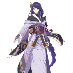 This is a pixiv picture whose title is Raiden shogun /ei.