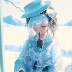 This is a pixiv picture whose title is HAPPY NEW YEAR 2024.