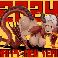 This is a pixiv picture whose title is 2024.
