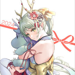 This is a pixiv picture whose title is 🐉2024🐉.