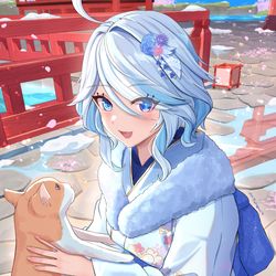 This is a pixiv picture whose title is あけおめフリーナちゃん.