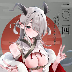 This is a pixiv picture whose title is あけましておめでとうございます.