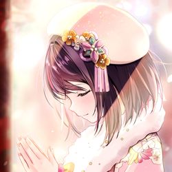 This is a pixiv picture whose title is 正月衣装　あずきち.