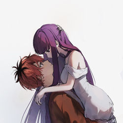 This is a pixiv picture whose title is 白いドレスのフェルン.