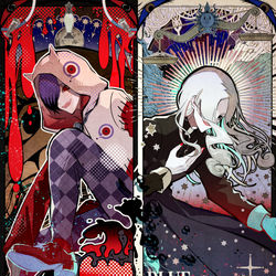This is a pixiv picture whose title is アンハッピー・ホーリーグレイル ／ ブルー・テンパランス.