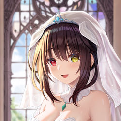 This is a pixiv picture whose title is 时崎狂三婚纱.