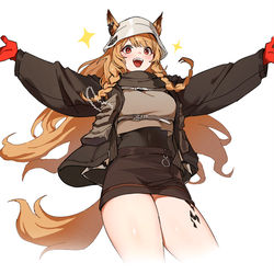 This is a pixiv picture whose title is "Hug me!".