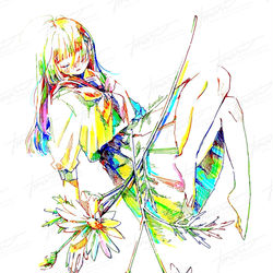 This is a pixiv picture whose title is 今はまだ、知らないままでいて(remake).