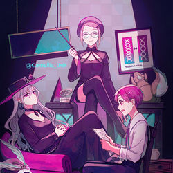 This is a pixiv picture whose title is 作戦会議.