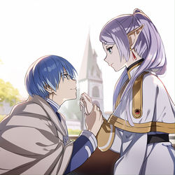 This is a pixiv picture whose title is 勇者ヒンメル.