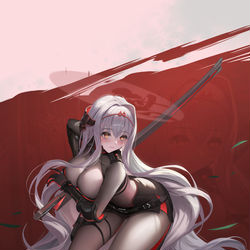 This is a pixiv picture whose title is NIKKE 薔花 花無十日紅.