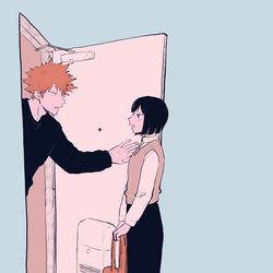 This is a pixiv picture whose title is 【吾が手35】新刊サンプル【水今】.