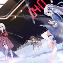 This is a pixiv picture whose title is 打雪仗！.