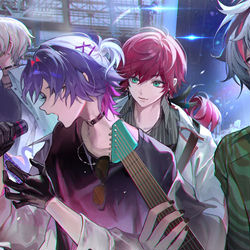 This is a pixiv picture whose title is 2時だとか.