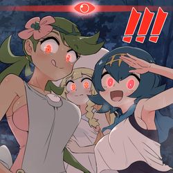 This is a pixiv picture whose title is オヤブンと化したアローラガールズ.