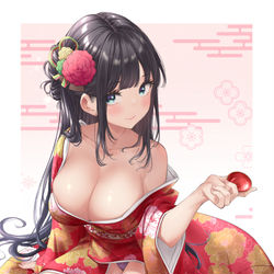 This is a pixiv picture whose title is 「ひめはじめ......致しませんか？」.