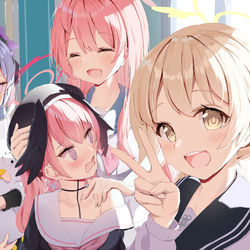 This is a pixiv picture whose title is 補習授業部.