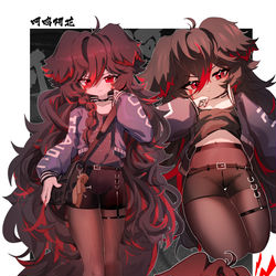 This is a pixiv picture whose title is OC.