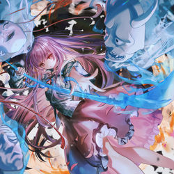 This is a pixiv picture whose title is 喜怒哀楽ポゼッション.