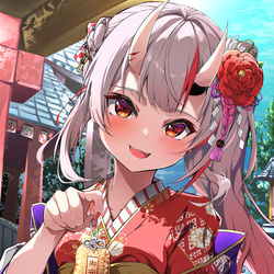 This is a pixiv picture whose title is 正月の余さん.