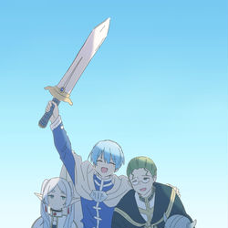 This is a pixiv picture whose title is 勇者と魔法使い3.