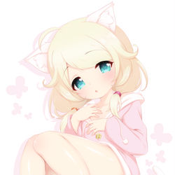 This is a pixiv picture whose title is 🌸ねこずえ「にゃあ…？」🐈.