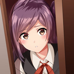 This is a pixiv picture whose title is ドアをあける萩風.