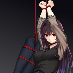 This is a pixiv picture whose title is 霞之秋诗羽.