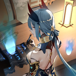 This is a pixiv picture whose title is 寒鸦(修改版).