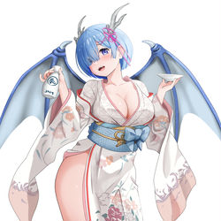 This is a pixiv picture whose title is 御神酒で酔っちゃうドラレム.