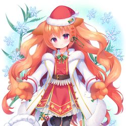 This is a pixiv picture whose title is レオノチス(クリスマス).