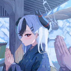 This is a pixiv picture whose title is 正月カヨコ.