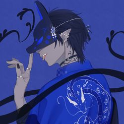 This is a pixiv picture whose title is 褐色男子.
